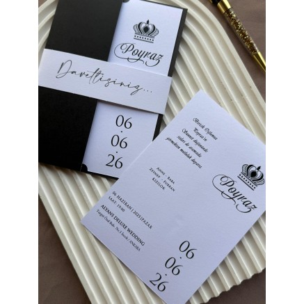 Siyah Kuşaklı Sünnet Davetiyesi