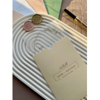 Krem Zarflı Yaldızlı Şeffaf Düğün Davetiyesi - 01